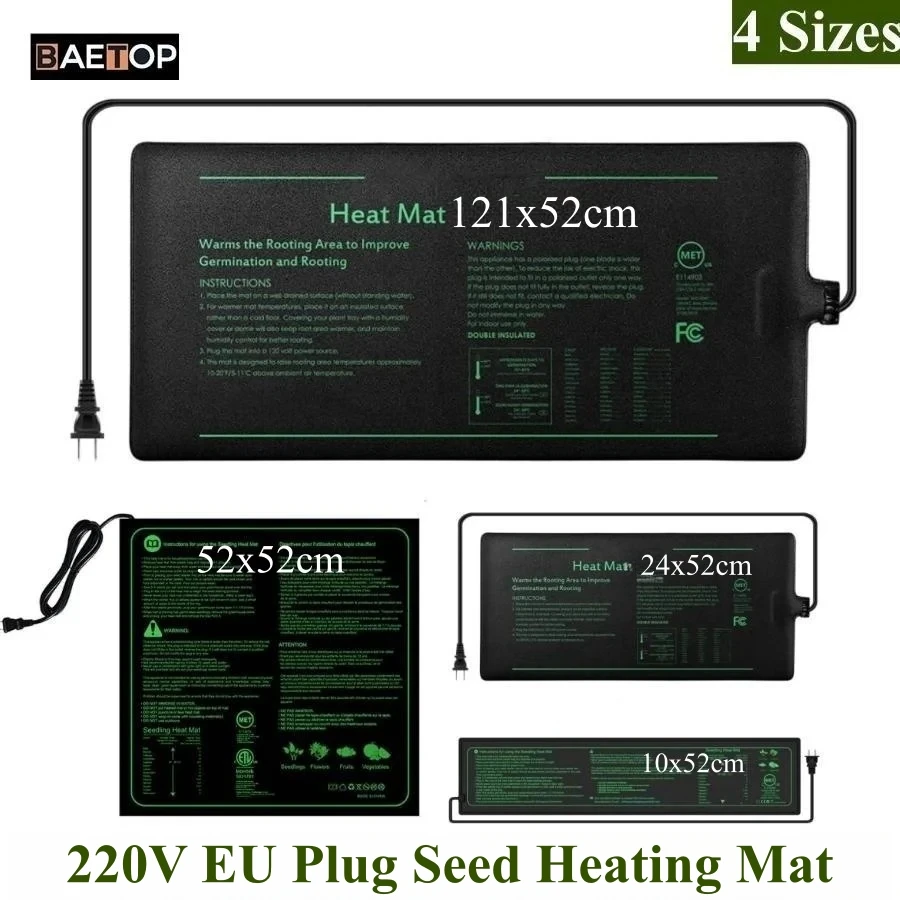 Seedling Heat Pad - 4 rozmiary 220V wtyczka EU sadzonka