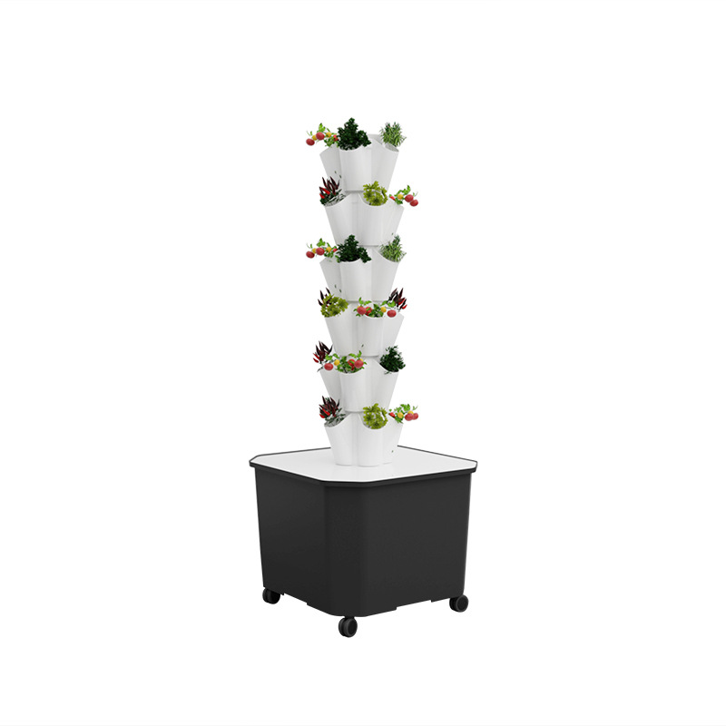 Hydroponic Tower Planter - Wertykalna hydroponiczna wieża do uprawy roślin,