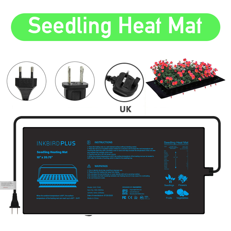 Seedling Heat Pad - 20.75x10CM ue/US/UK/AU wtyczka sadzonka mata grzewcza