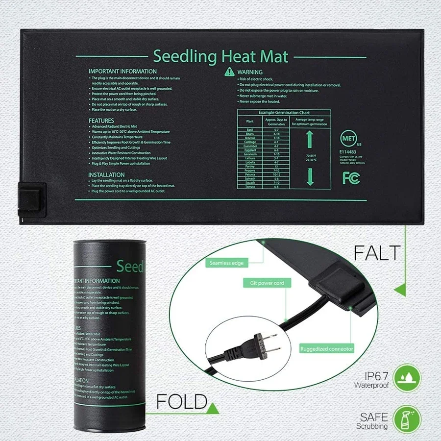 4 rozmiary 220V wtyczka EU sad – Seedling Heat Pad recenzja i cena