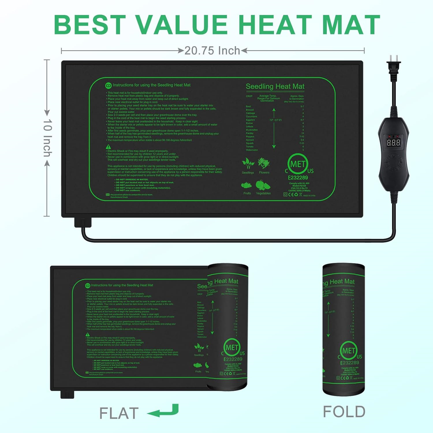 Mata grzewcza do sadzonek z cy – Seedling Heat Pad recenzja i cena