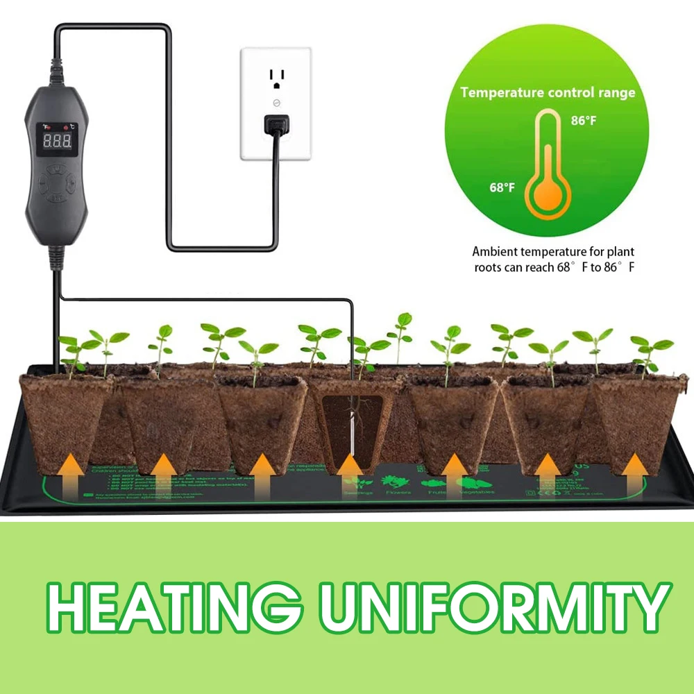 50W UE-USA/UK/AU regulowany te – Seedling Heat Pad recenzja i cena