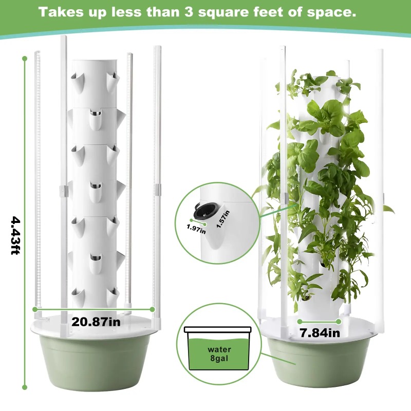 System do uprawy hydroponiczne – Hydroponic Tower Planter recenzja i cena